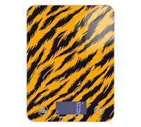 Piel de Animal Leopardo Amarillo Negro Jabón Báscula Alimentos Portátil 5kg/5g Fácil de Limpiar Báscula Digital Gramos con 4 Unidades para Dieta, Hornear, Asar, Pesa para Alimentos