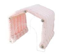 Piel de animal pequeño, escondite de animales pequeños con puerta acrílica, jaula interior exterior de felpa suave, decoración de hábitat que ahorra espacio para chinchilla, hámster, conejito