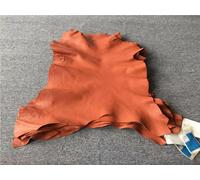 Piel de cabra genuina marrón de 1,1 mm de piel de oveja suave hecha a mano DIY equipaje bolsa de tela para zapatos