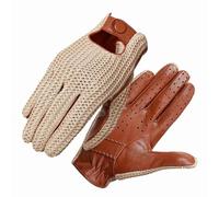 Piel de Cabra Tejidos para Hombre para Conducir, Andar en Motocicleta, Viajar, Transpirables, Cómodos, Diseño de Pantalla Táctil para Dedos (M)