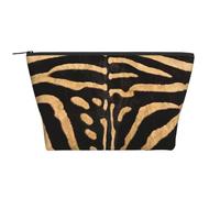 Piel de Cebra sintética, Bolsa de artículos de tocador Bolsa de Maquillaje Bolsa de cosméticos Bolsa de artículos de tocador de Viaje portátil