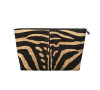 Piel de Cebra sintética, Bolsa de artículos de tocador Bolsa de Maquillaje Bolsa de cosméticos Bolsa de artículos de tocador de Viaje portátil
