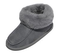 Piel de Cordero Zapatillas - Ewa Mujer Zapatilla Real Piel de Oveja