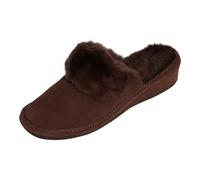 Piel de Cordero Zapatillas - Marruecos Mujer Zapatillas de Casa Zapatos Piel