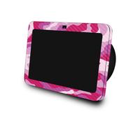 Piel de fibra de carbono compatible con Amazon Echo Show 8 (3ra generacin 2023) - CAMO rosa - Cubierta de calcomana protectora de vinilo 3M Premium