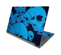 Piel de fibra de carbono Mayyyskins compatible con Lenovo Yoga C940 14 (2020) - Cravados azules | Acabado de fibra de carbono con textura duradera pr