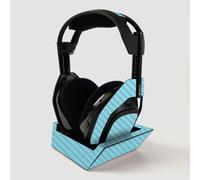 Piel de fibra de carbono Mayyyskins para auriculares inalmbricos Astro Gaming A50 + Estacin base - Azul baby slido | Acabado de fibra de carbono c