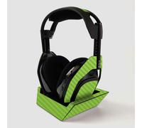 Piel de fibra de carbono Mayyyskins para auriculares inalmbricos Astro Gaming A50 + Estacin base - Solid Lime Green | Acabado de fibra de carbono c