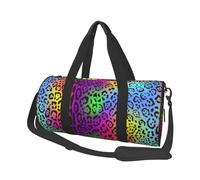 Piel de Jaguar arcoíris, Bolsa de Viaje de Gran Capacidad, Bolso Redondo, Bolsa de Viaje Deportiva, Bolsa de Mano, Bolsa de Fitness