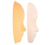 Piel de maquillaje permanente, práctica de tatuaje en la cabeza 5D Maquillaje permanente Microblading Ceja Entrenamiento de labios Kits de piel falsa de silicona(2pcs)
