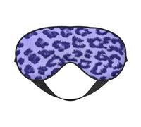 Piel de piel con estampado de leopardo morado, Cubreojos completos Antifaz bloqueador de luz Antifaz para dormir Antifaz suave con los ojos vendados Noche