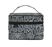 Piel de Serpiente, Bolsa de Maquillaje Bolsa de cosméticos Bolsa de Aseo de Viaje portátil Estuche para lápices