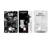 Piel De Tarjeta Cristiana Holográfica, Diseño Portátil, 5,4 X 9,5 Cm, Use La Palabra De Dios En Su Tarjeta, Cubierta De Tarjetas De Débito Basadas En La Fe, Llamativa, Para Hombres, Estudiantes, Abuel