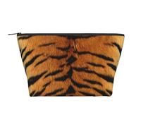 Piel de Tigre Siberiano sintética, Bolsa de artículos de tocador Bolsa de Maquillaje Bolsa de cosméticos Bolsa de artículos de tocador de Viaje portátil