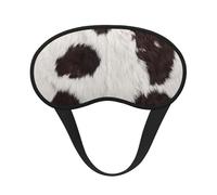 Piel de vaca abstracta África animal negro, Cubiertas oculares completas, antifaces para dormir que bloquean la luz, orejeras opacas para dormir