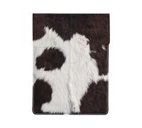 Piel de Vaca Abstracta África Animal Negro,Funda de Cuero PU para portátil, Funda para portátil, Funda para portátil, maletín para Tableta