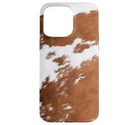 Piel de Vaca con Estampado de Vaca marrón Freaking Love Cows Western Ranch Carcasa para iPhone 15 Pro MAX