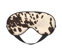Piel De Vacuno Con Manchas Negras Y Marrones, Cubreojos completos Antifaz bloqueador de luz Antifaz para dormir Antifaz suave con los ojos vendados Noche