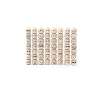 (Piel) Paquete de 56 piezas de expresión de cabeza, accesorios de expresión, figura de acción humana,