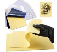 Piel Sintetica 3mm y Papel Transfer Tattoo, Rayyl 10 Piezas Papel Calco para Tatuajes 2 Piezas Piel Sintetica Tattoo 3mm para Accesorios de Tatuaje