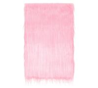 Piel sintética para manualidades, 60 x 40 cm, venta por metros, piel decorativa de felpa, para pelo de Papá Noel, alfombra para dormitorio, cojín para silla, decoración de bricolaje, textiles (rosa)