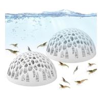 Pieles De Camarón para Acuario - para Tanque De Hábitat Betta - 2 Piezas Decorativas para Pecera para Camarones, Pequeños Entusiastas De La Vida Acuática, Escritorio, Hogar, Escuela, Oficina, A