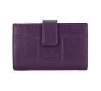 Pielnoble Cartera Mujer Piel Vacuno, Billetero Hecho en España, para 11 Tarjetas, Monedero Exterior con Cremallera, Protección RFID, PS502 (Berenjena, Mediano - 16cm)
