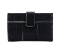 Pielnoble Cartera Mujer Piel Vacuno, Billetero Hecho en España, para 11 Tarjetas, Monedero Exterior con Cremallera, Protección RFID, PS502 (Negro, Mediano - 16cm)