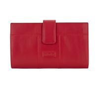 Pielnoble Cartera Mujer Piel Vacuno, Billetero Hecho en España para 12 Tarjetas, con Cremallera Interior y Monedero Exterior, Protección RFID, PS563 (Rojo, Grande - 19cm)