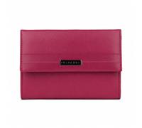 Pielnoble Cartera Mujer Piel Vacuno Flor Magenta - Billetero Mediano con Monedero Exterior, Cremallera Interior y Protección RFID - Hecho en Ubrique España - PNA40872 (Magenta, Mediano - 13cm)