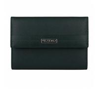 Pielnoble Cartera Mujer Piel Vacuno Flor Verde - Billetero Mediano con Monedero Exterior, Cremallera Interior y Protección RFID - Hecho en Ubrique España - PNA40872 (Verde, Mediano - 13cm)