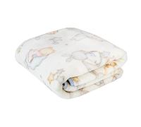 PIELSA 6379-4, Manta Bebe, Recién Nacido, Invierno, Estampada, Manta De Cuna, Tamaño 110 X 140, Color Azul, 820 g