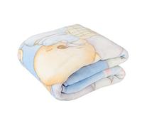 PIELSA Baby - 6375-4 | Manta de algodón Bebe tamaño 110x140 Color Azul, Manta Bebe Transpirable, Confortable, hipoalergénica y antiácaros, Manta Bebe máxima suavidad y Confortable