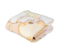 PIELSA Baby - 6375 | Manta Bebe | Invierno | Meses | Estampada | Manta De Cuna | Color Nácar | Tamaño 80x110