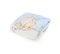 Pielsa Baby - 6378-4, Manta de algodón Bebe tamaño 80x110 Color Azul, Manta Bebe Transpirable, Confortable, hipoalergénica y antiácaros, Manta Bebe máxima suavidad y Confortable