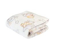 PIELSA Baby - 6379-91, Manta Bebe, Recién Nacido, Invierno, Estampada, Manta De Cuna, Tamaño 80 X 110, Color Gris