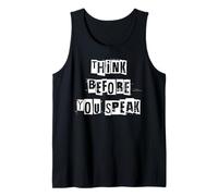 Piensa Antes de Hablar Camiseta sin Mangas