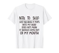 Piensa Antes de Hablar - Cita Consciente Camiseta