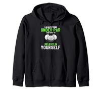 Piensa Bajo Par Cree En Ti Frase De Golf Sudadera con Capucha