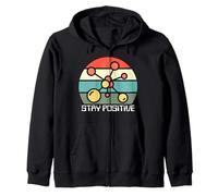 Piensa como un protón Mantente Positivo, Divertido Mantente posivo Ciencia Sudadera con Capucha