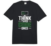Piensa Dos Veces código una Vez Comfort Colors Adult Heavyweight T-Shirt