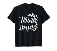 Piensa Flores Primavera Naturaleza Verano Camiseta gráfica económica, Hombre, Negro, L