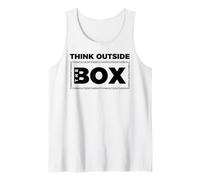 Piensa Fuera de la Caja Inventor Filósofo Camiseta sin Mangas