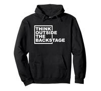 Piensa Fuera del Backstage Teatro Backstage Tech Crew Sudadera con Capucha