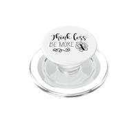 Piensa Menos sé más Mariposa Linda Cita PopSockets PopGrip para MagSafe
