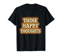 Piensa Pensamientos Felices Pensamiento Positivo Retro Camiseta