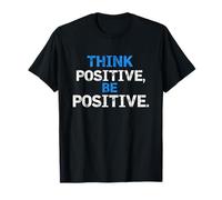 Piensa Positivo, sé Positivo, audaz tipografía angustiada Camiseta