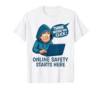 Piense Antes de Hacer Clic - Conciencia de ciberseguridad Camiseta