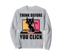 Piense antes de hacer clic - Cybersecurity IT Professional Guy Sudadera