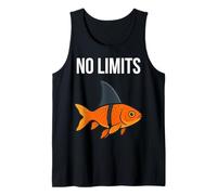 Piense en Big Goldfish con Aleta de tiburón, motivación Camiseta sin Mangas